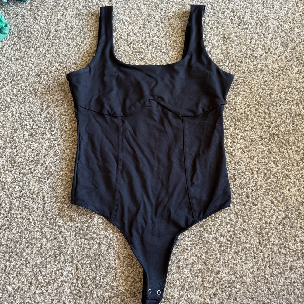 Abercrombie & Fitch Black Soft Collection Bodysuit